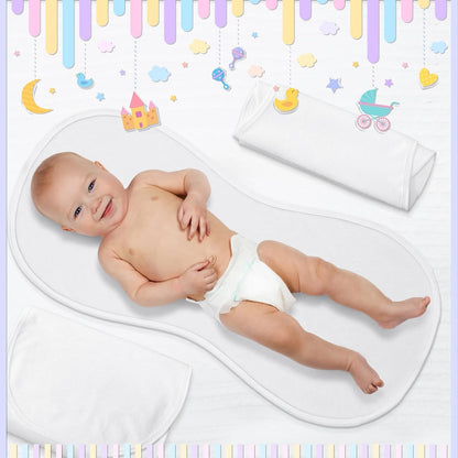 Timgle 6 Pcs 13 x 29 Inch Peanut Shape Changing Pad Liner Peanut Changing Pad Liner Portable Soft