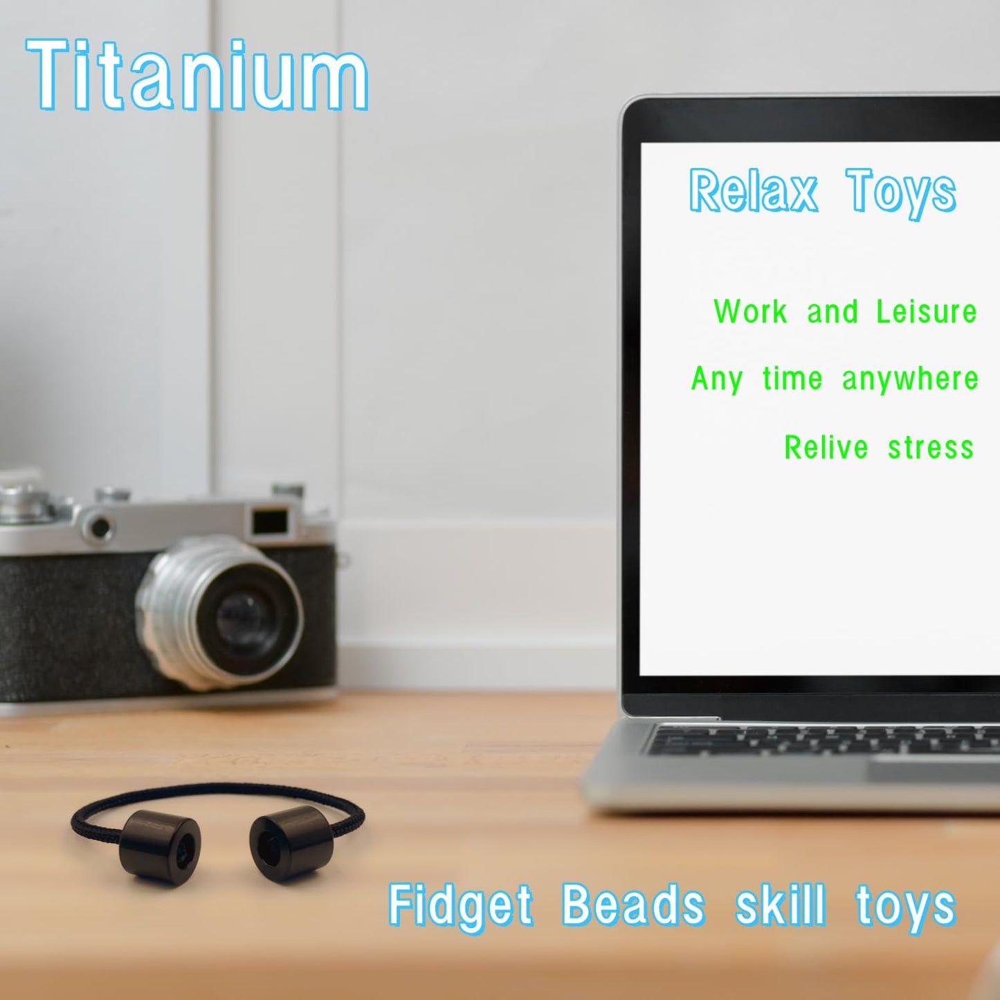 Titanium Alloy Beads - Worry Fidget Beads Skill Toys - Portable EDC Metal Fidget Toys - Gifts for