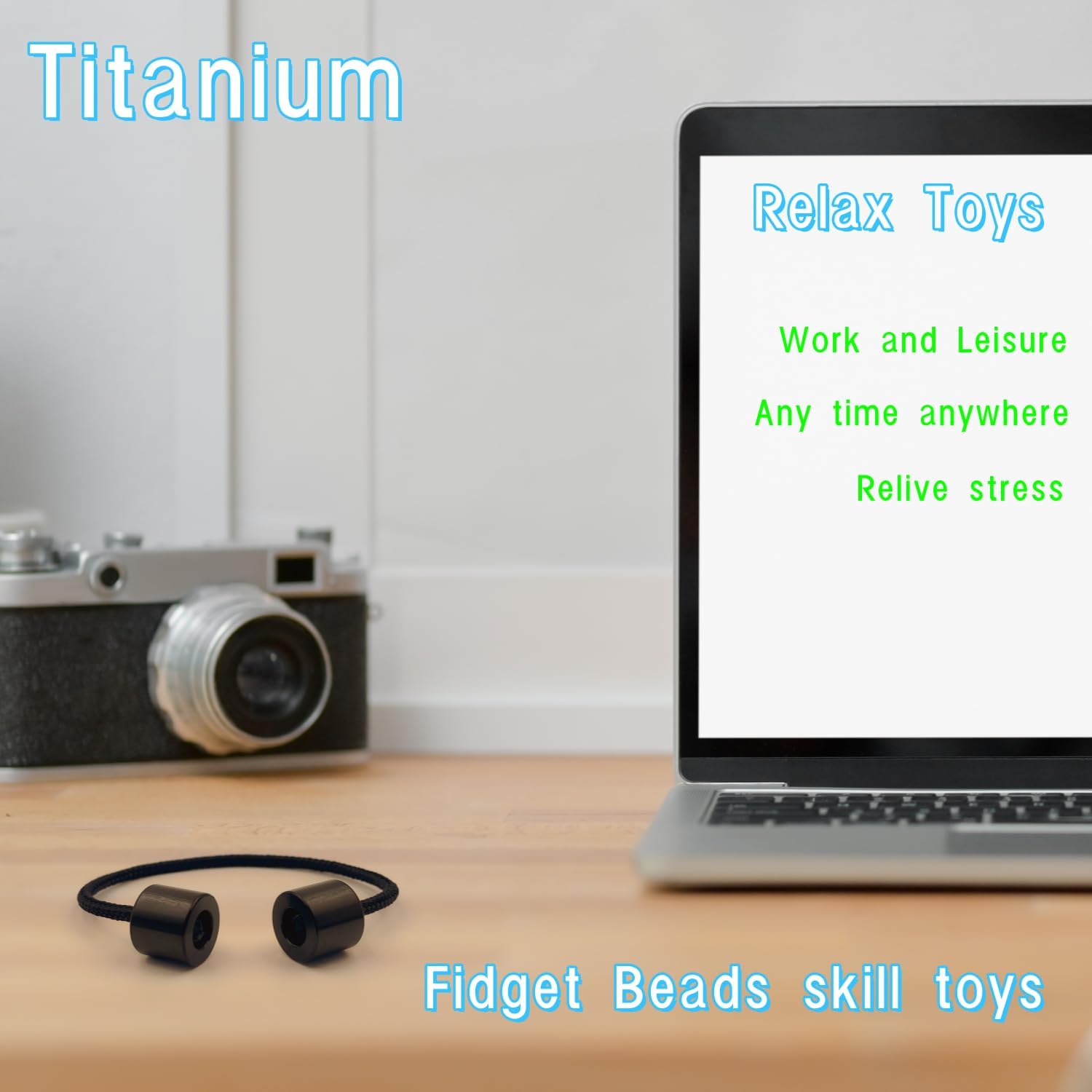 Titanium Alloy Beads - Worry Fidget Beads Skill Toys - Portable EDC Metal Fidget Toys - Gifts for