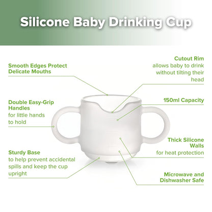 haakaa Silicone Toddler Cups, BPA Free Drop-proof Training Cups for Baby 6 Months+, 5 Ounce