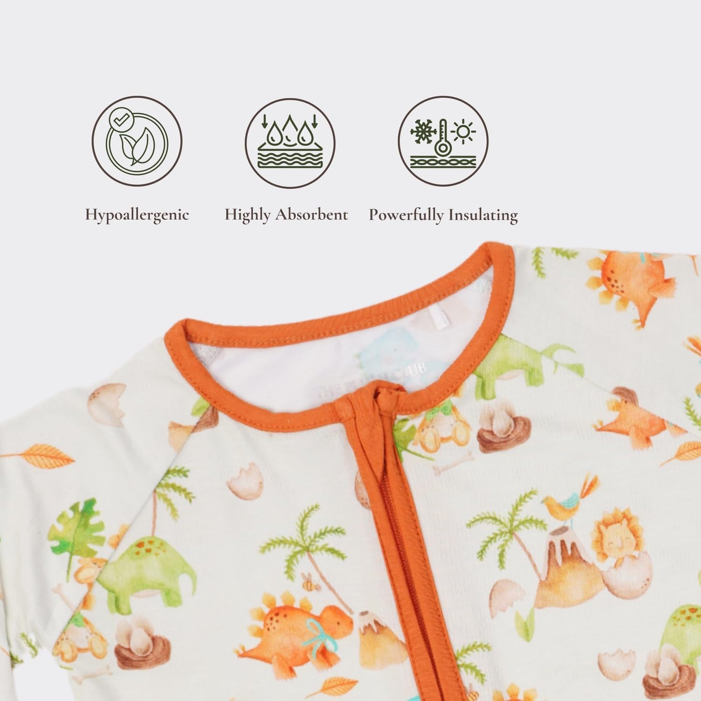 Baby Romper Long Sleeves for 3-24 Month Boys & Girls | 95% Bamboo Viscose Baby Rompers Two-Way