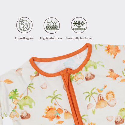 Baby Romper Long Sleeves for 3-24 Month Boys & Girls | 95% Bamboo Viscose Baby Rompers Two-Way