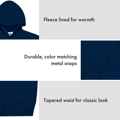 Creative Knitwear College Baby Snap Hooded Jacket - Team Logo, Multiple Colors, for Boys & Girls