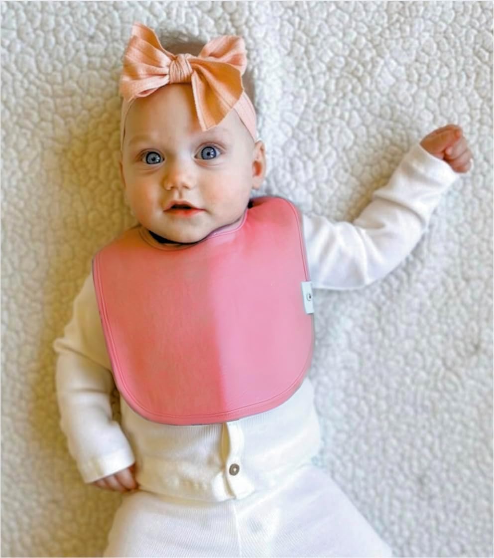 DiaperSquad's Baby Bibs for Drooling and Teething, Bibs for Boys, Baby Girl - Solid Cotton Baby
