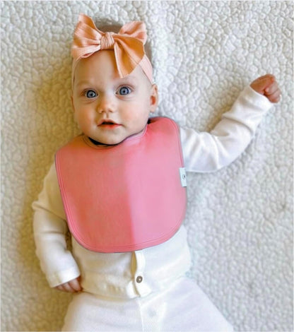 DiaperSquad's Baby Bibs for Drooling and Teething, Bibs for Boys, Baby Girl - Solid Cotton Baby