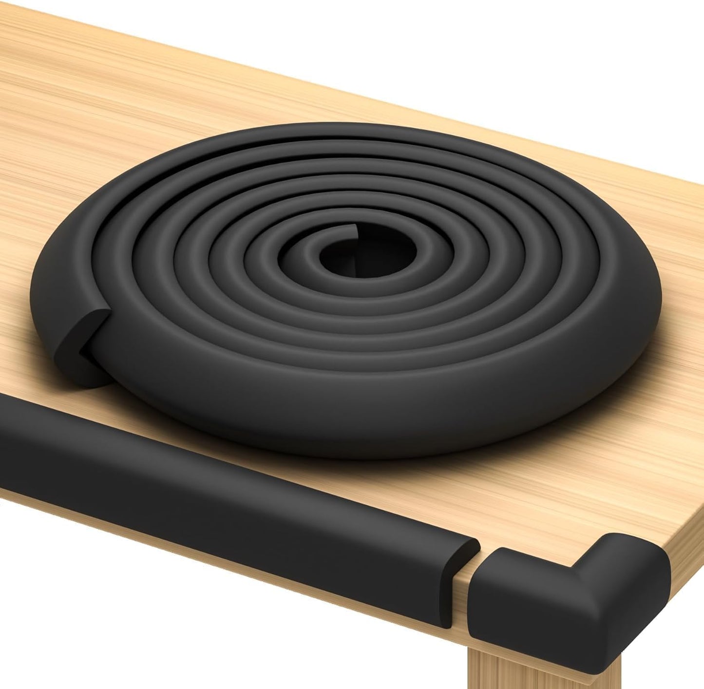 Baby Proof Corners & 15ft Edges with Furniture Corner & Edge Safety Bumpers, Impact-Absorbent