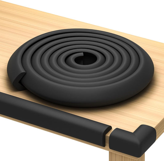 Baby Proof Corners & 15ft Edges with Furniture Corner & Edge Safety Bumpers, Impact-Absorbent