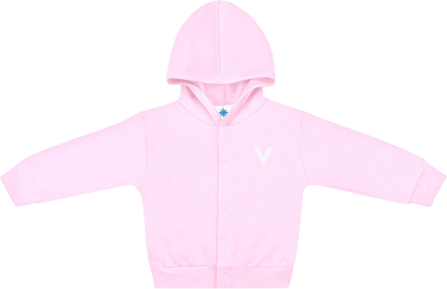 Creative Knitwear College Baby Snap Hooded Jacket - Team Logo, Multiple Colors, for Boys & Girls