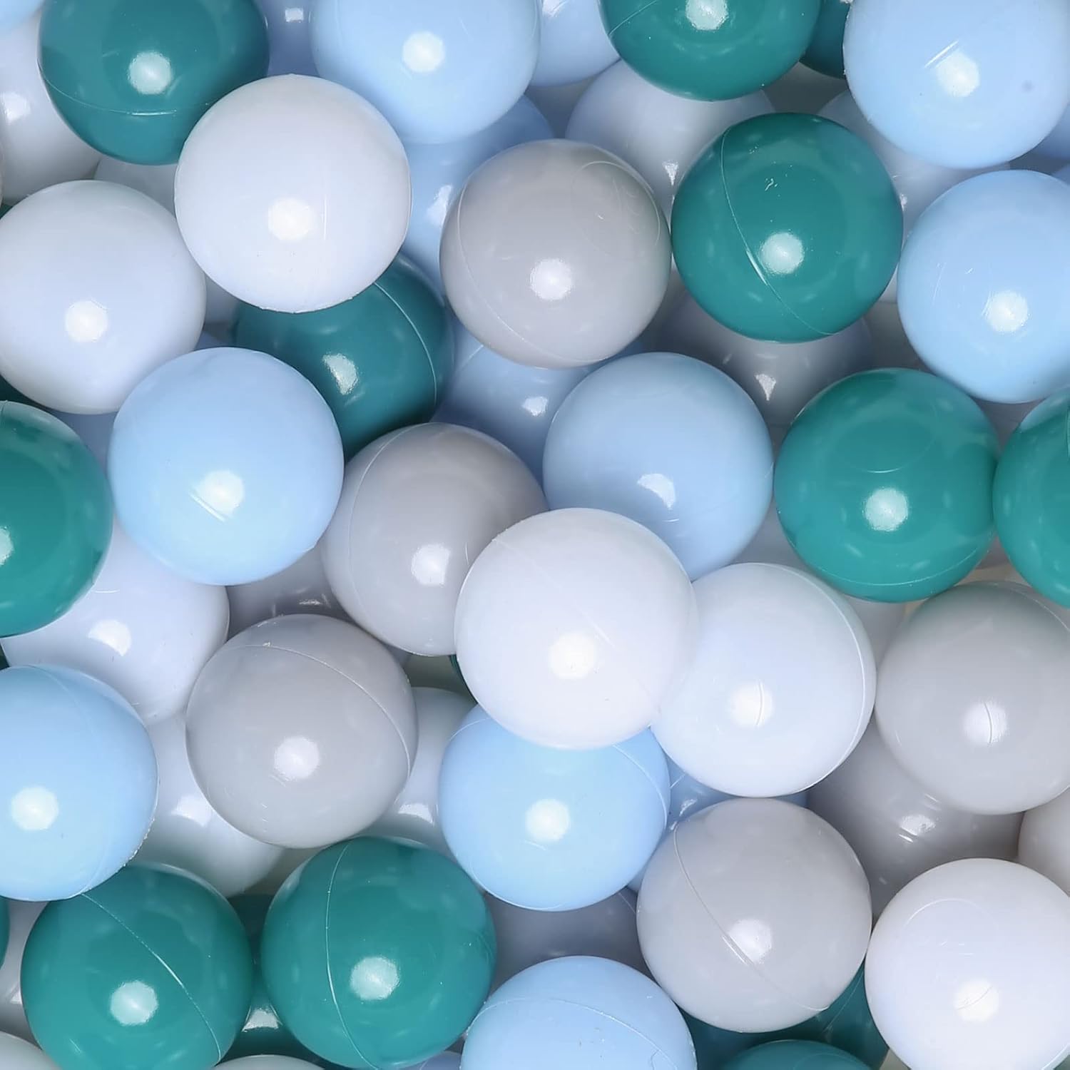 GOGOSO Ball Pits Balls for Toddlers Pack of 50 100 200 Plastics Shape Ball Non-Phthalate Non-BPA