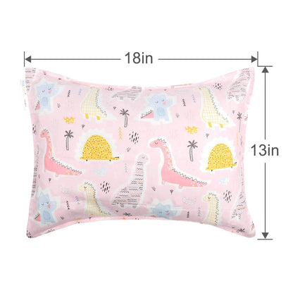 ALVABABY Toddler Pillowcases 2 Pack Organic Cotton Kids Pillow Cover Fit 13"x 18" or 12"x16"