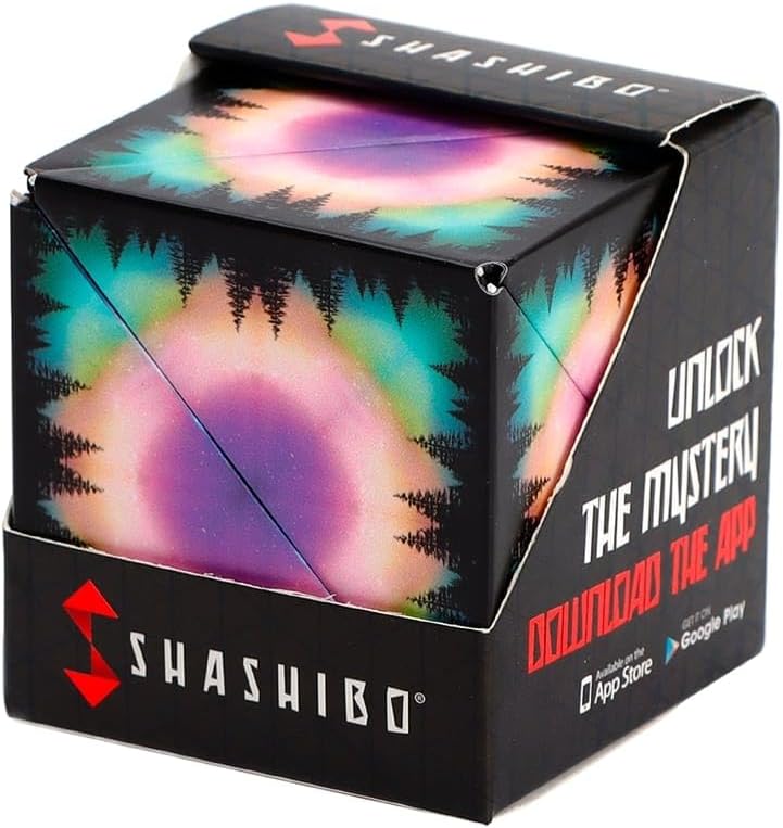 SHASHIBO Shape Shifting Box - Award-Winning, Patented Fidget Cube w/ 36 Rare Earth Magnets