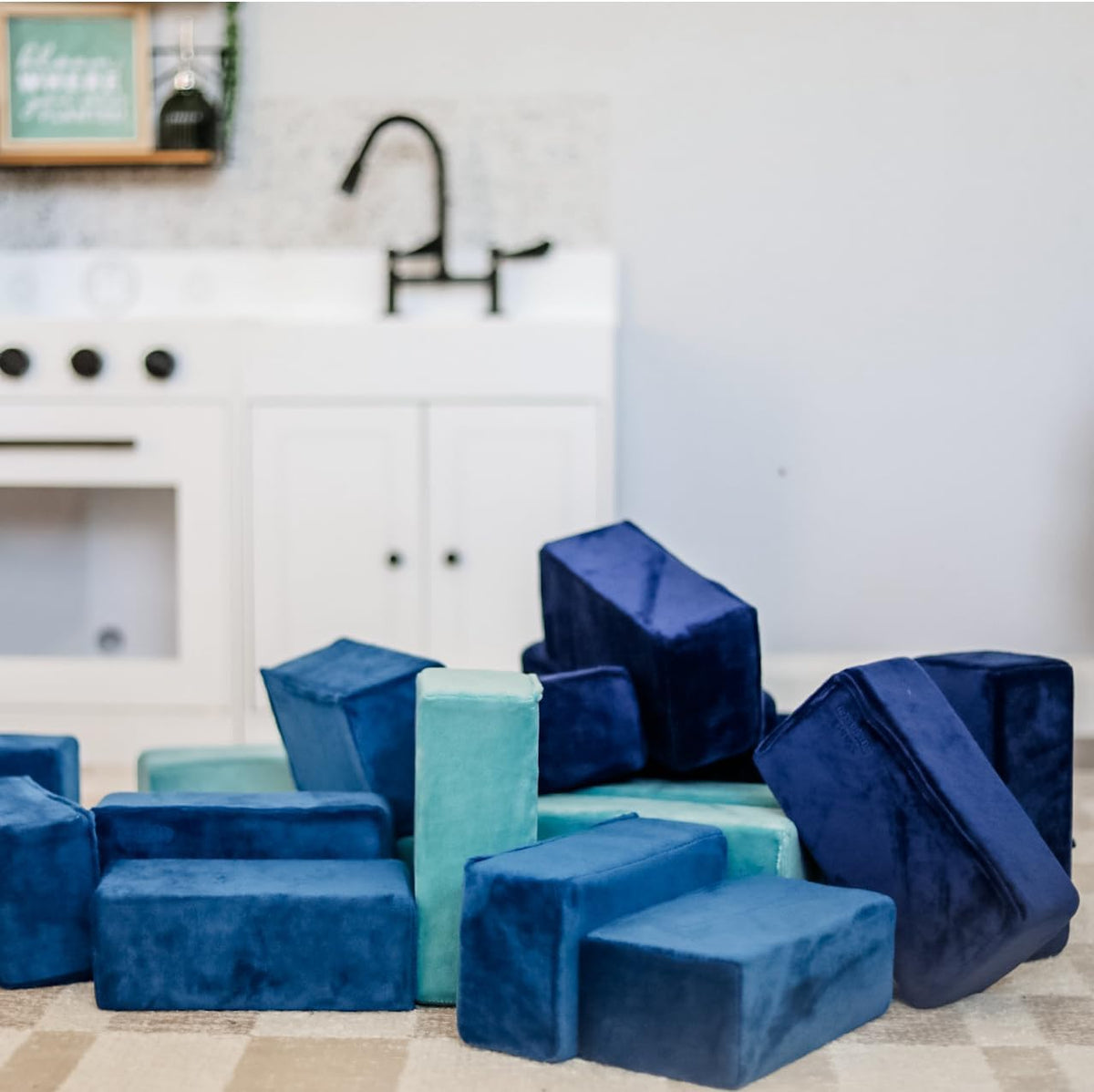 The Original Premium Plush Building Block for Kids - Certified Safe Foam Blocks in Luxuriously Soft