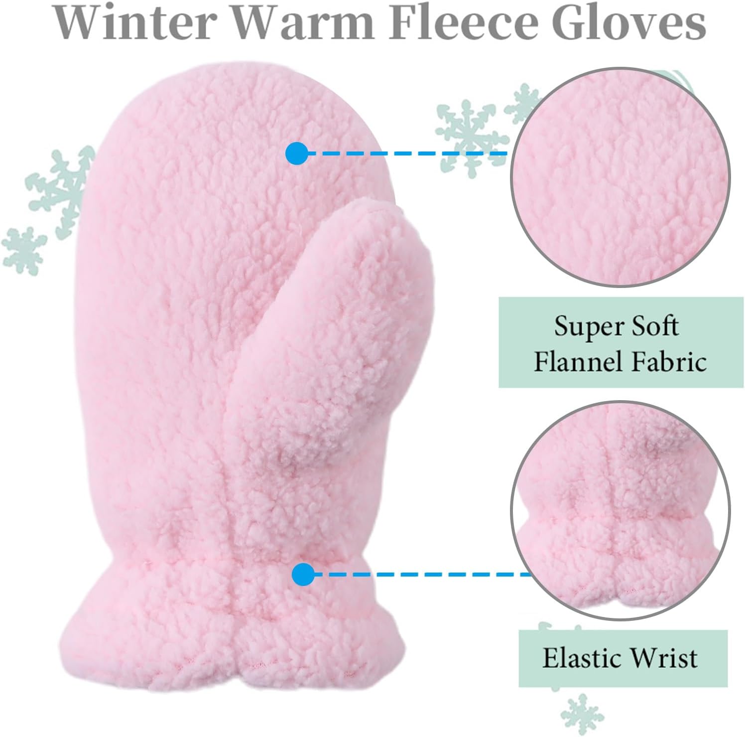 Zsedrut Baby Boys Winter Glove Warm Toddler Infant Girls Mittens Fleece Lined Gloves 1-7 Years