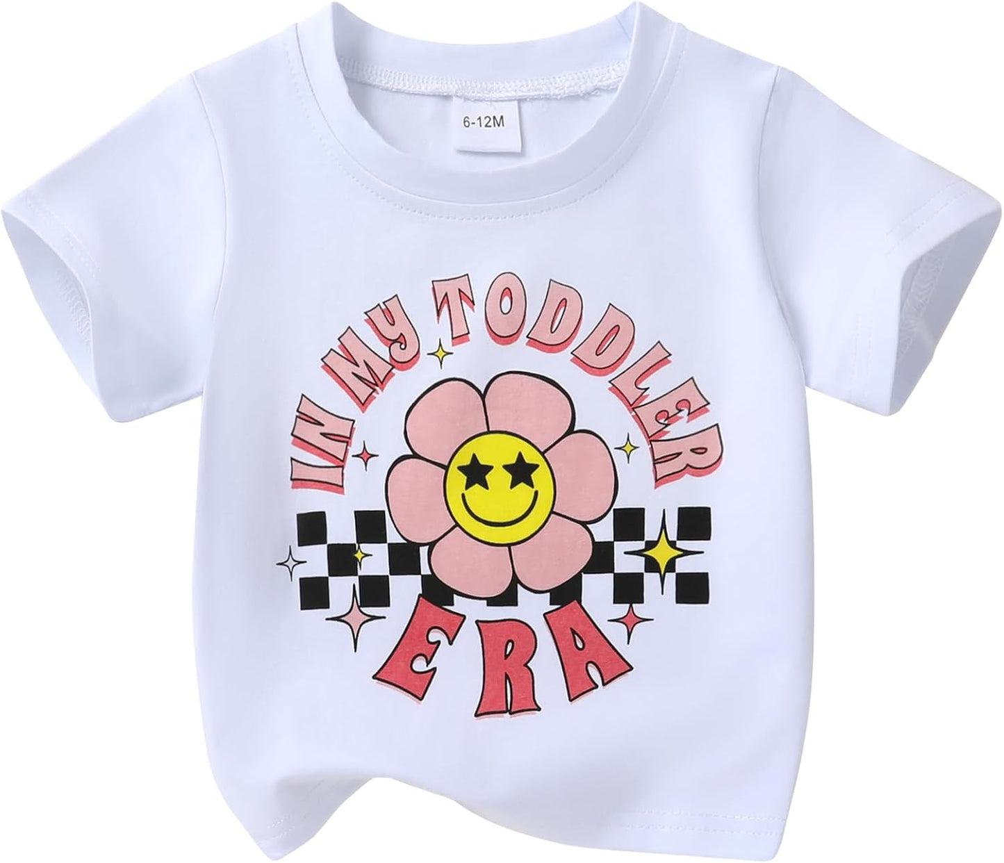 Happy Town Toddler Clothes Baby Boy Girl Smiley Face Shirt Short Sleeve T-Shirt Tee Summer Tops