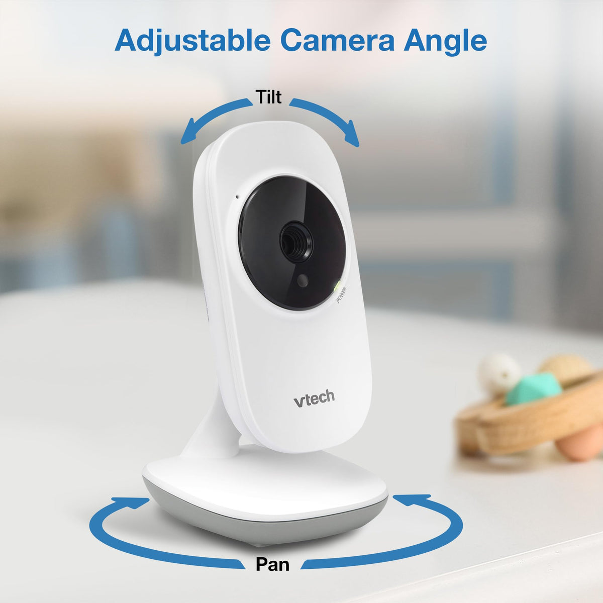 VTech Baby Monitor No WiFi – 19Hr Video Battery, 1000ft Range, Night Vision, Two-Way Talk