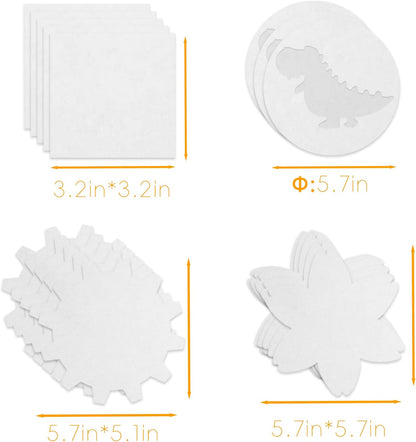 Spin & Paint Refill Pack is for the Wings Giant Spin Art Machine, 5 x Small Cards - 10 x Large