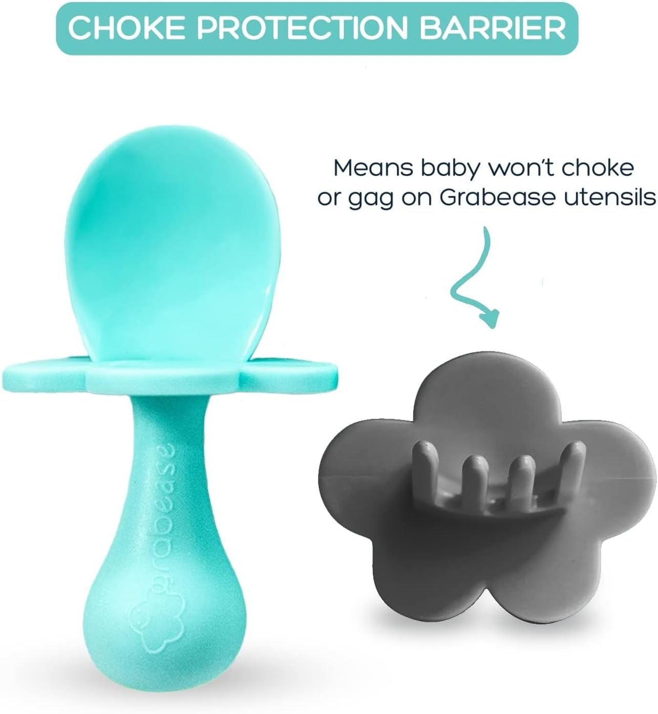 Grabease Baby Spoons and Forks Utensils for Toddlers Infants BPA-Free & Phthalate-Free Baby