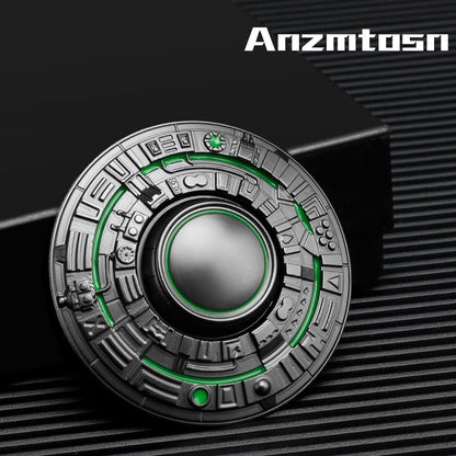 Cool Spaceship Fidget Spinners Metal, UFO Model Finger Hand Spinner, Anti Anxiety Stress Relief