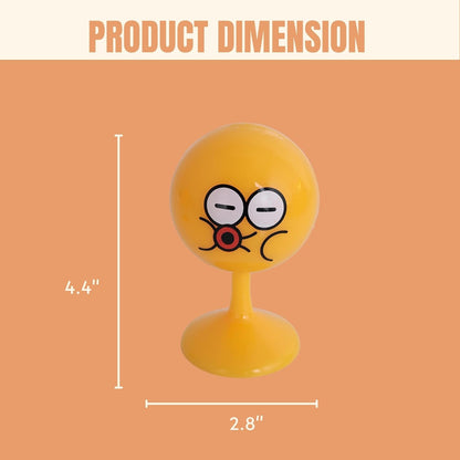 Desktop Punching Bag - 4.41 x 2.76 Inches, Light-Up Stress Relief Toy with Suction Cup Base