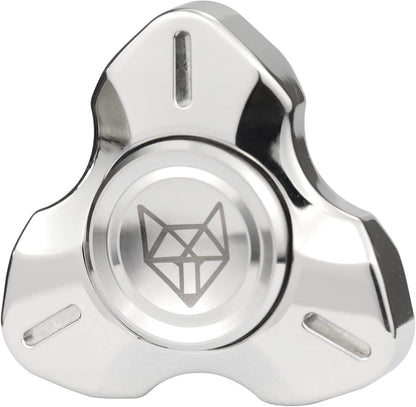 FREELOVE Metal Fidget Spinner, Stainless Steel Heavy, Long Spinning Toys, Cool Silent, Small Mini