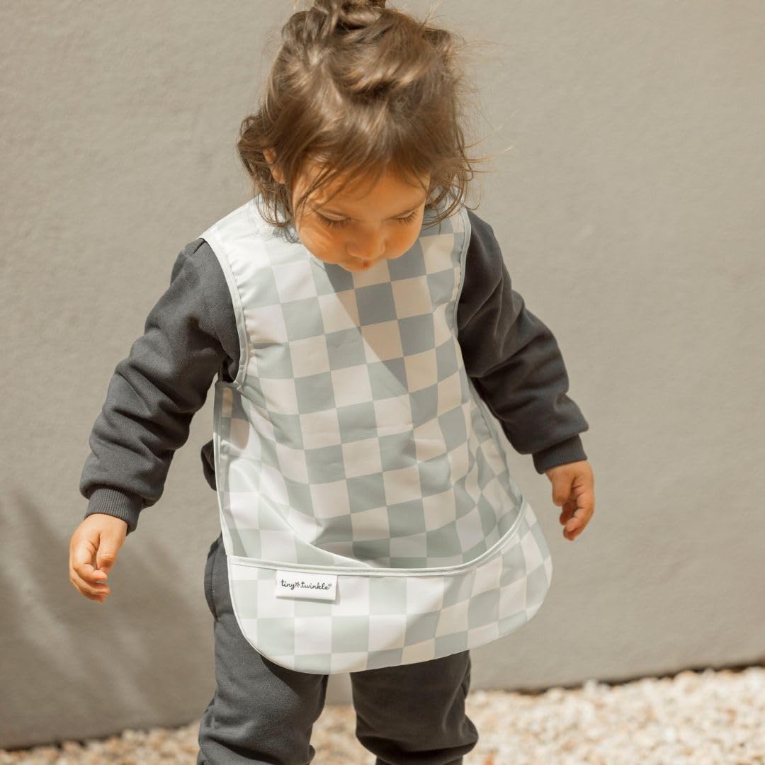 Tiny Twinkle Mess Proof Baby Bib - Waterproof & Lightweight Baby-Led Weaning Apron | 100% Recycled