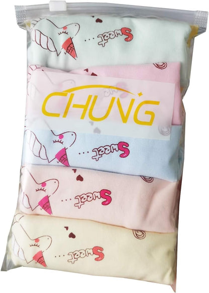 CHUNG Toddler Little Girls Kids Briefs Panties Soft Cotton Boyshort Underwear Pack Big Girl Daily
