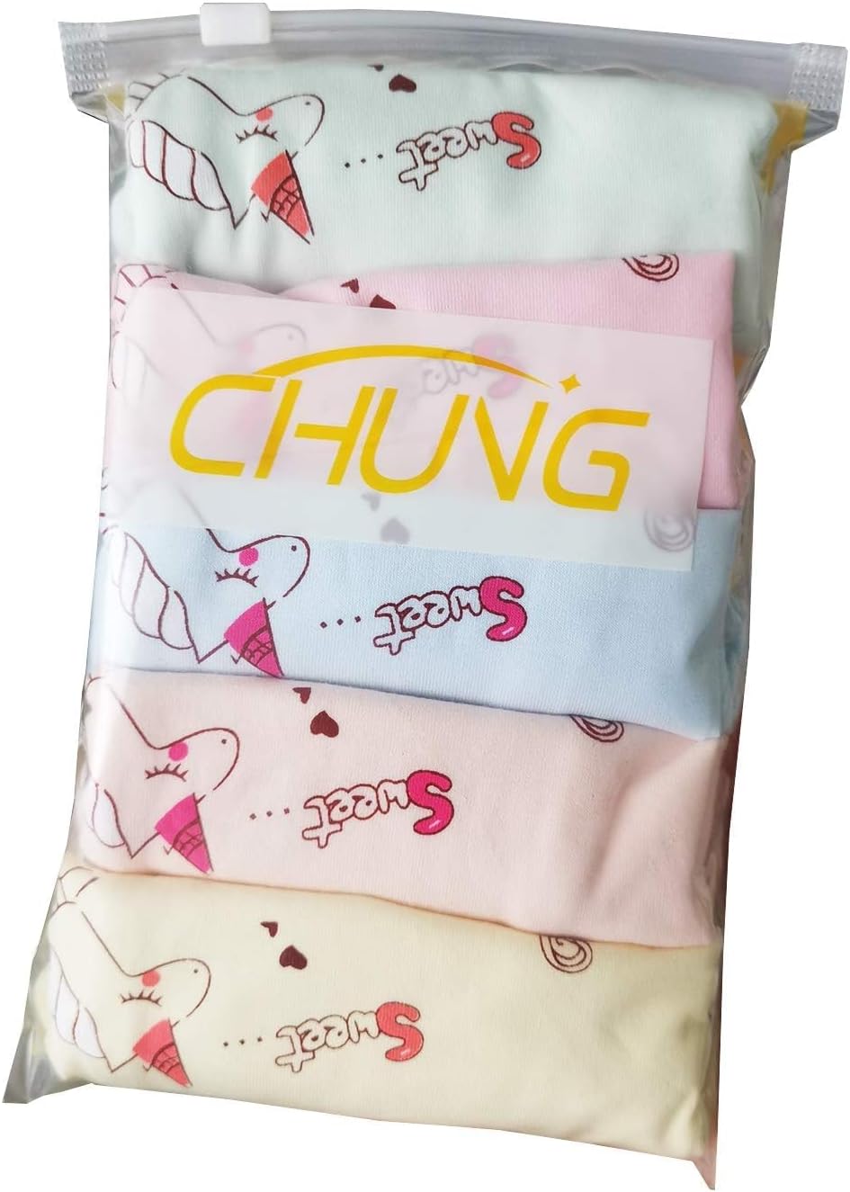 CHUNG Toddler Little Girls Kids Briefs Panties Soft Cotton Boyshort Underwear Pack Big Girl Daily