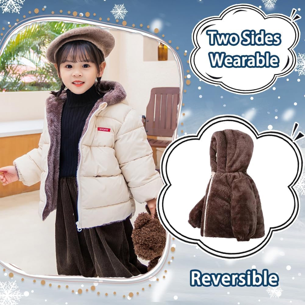 Fairy Baby Infant Baby Winter Coat Cute Teddy Bear Hooded Jacket Warm Fleece Outerwear Windproof