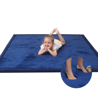 Baby Play Mat for Floor,1.3" Thick Memory foam Tummy Time Mat for