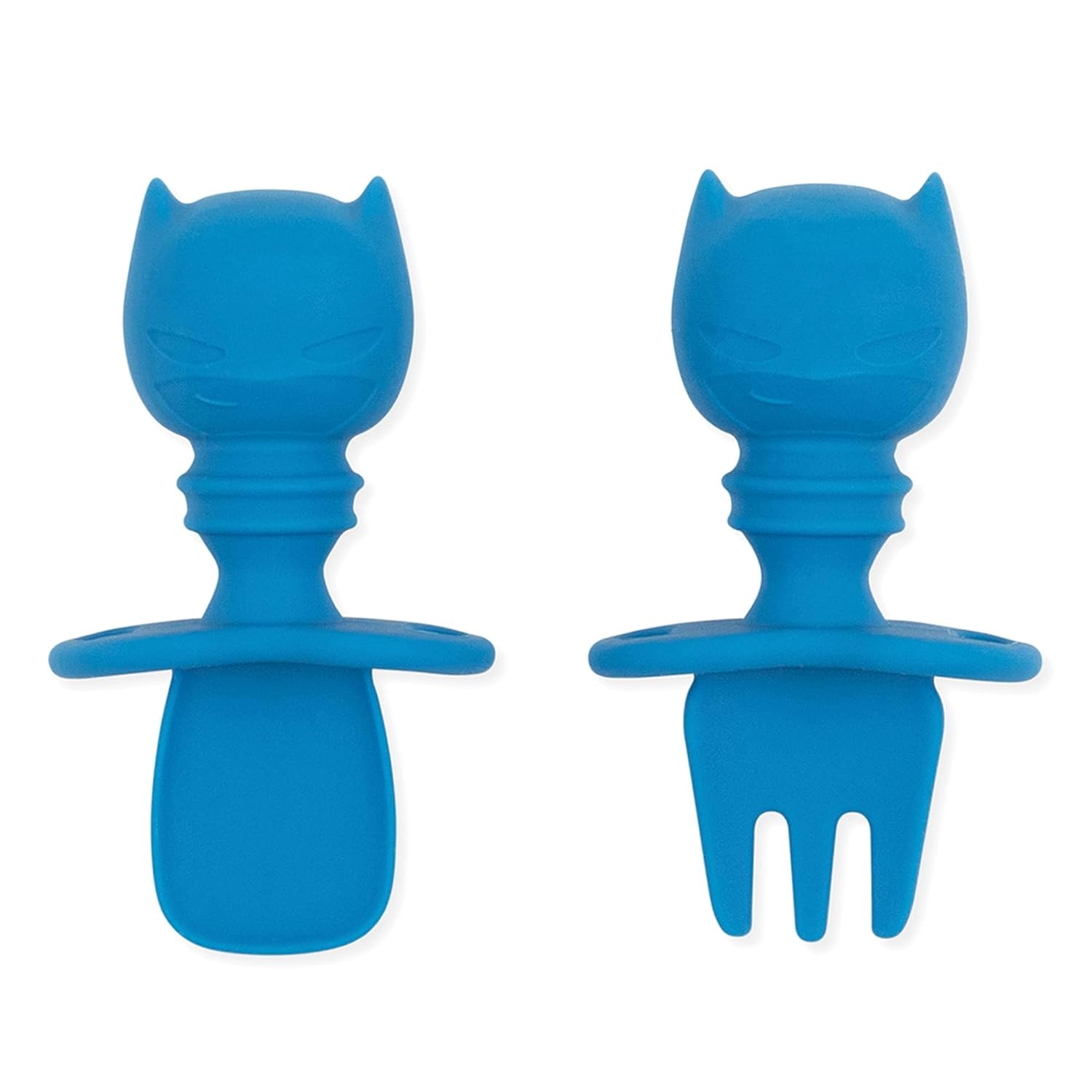 Bumkins Baby Utensils Set, Chewtensils Silicone Spoons for Dipping, Self-Feeding, Baby Led Weaning