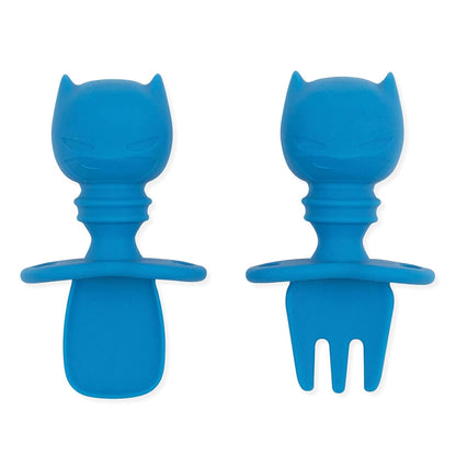 Bumkins Baby Utensils Set, Chewtensils Silicone Spoons for Dipping, Self-Feeding, Baby Led Weaning
