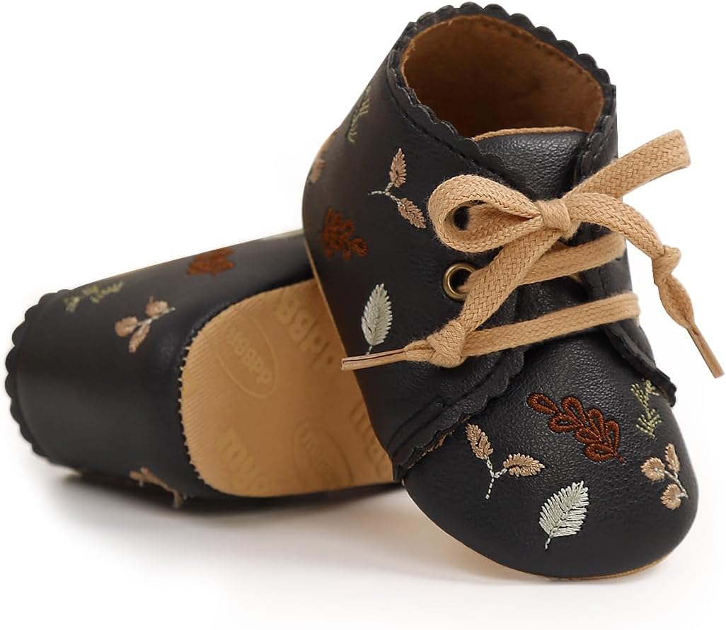 Baby Shoes Mary Jane Flats Non Slip Soft Sole Infant Toddler Sneakers First Walkers Party Christmas