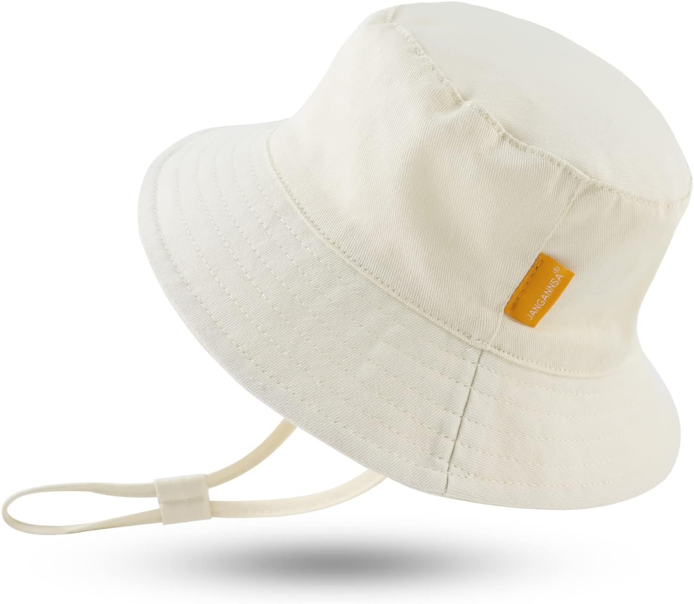 JANGANNSA Cotton Baby Sun Hat Infant Toddler Boys Girls Bucket Hats Summer Sun Protection Kids