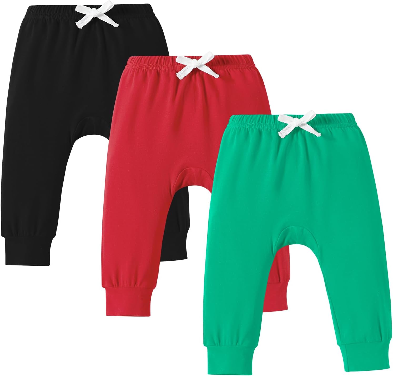 DREAM BUS Pack of 3 Toddler Jogger Pants with Pocket Toddler Boy Sweatpants Baby Boy Pants Infant