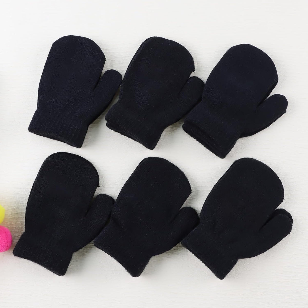 Baby Winter Mittens Toddler Stretch Knit Gloves Magic Warm Glove for Baby Boys Girls