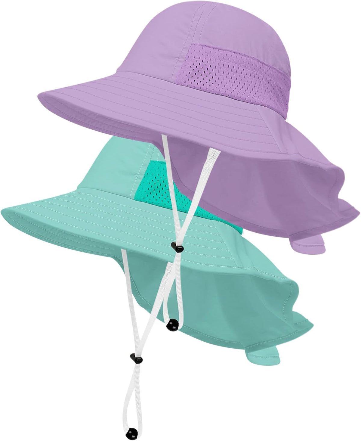 Toddler Baby Sun Hat Kids Summer UPF 50+ for Boys Girls Adjustable Beach Hats with Bucket Wide Brim