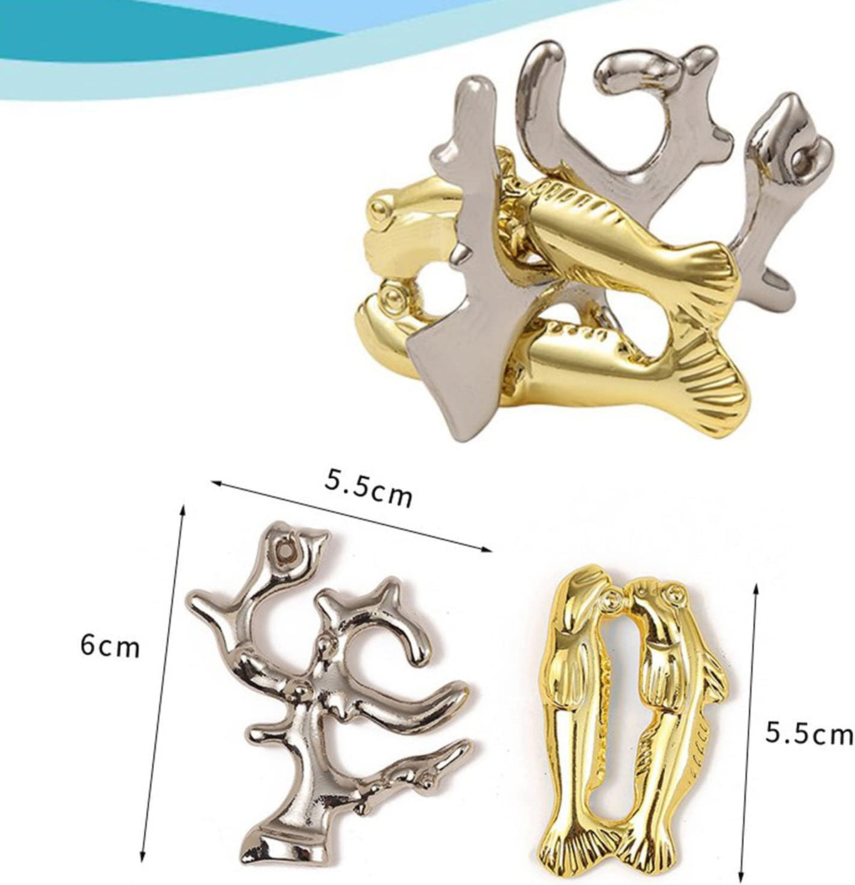 6 pcs Brain Teaser Puzzles, IQ Test, Puzzle Lock Educational Toy, Metal Brainteasers, Adult