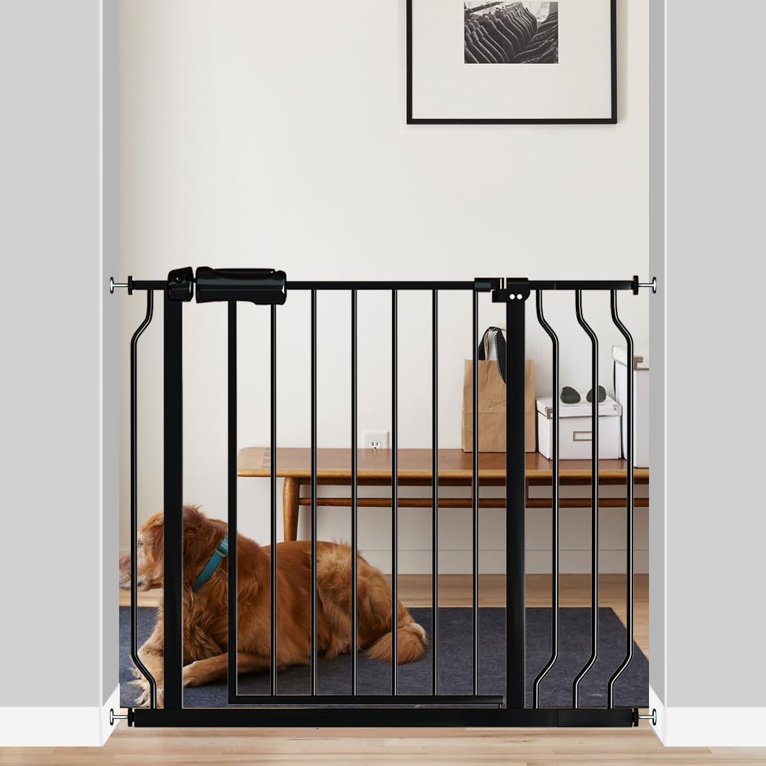 Fairy Baby Safety Gate 4.72 inch Extension for Walk Through Baby Gate Auto Close Child Safety Gates
