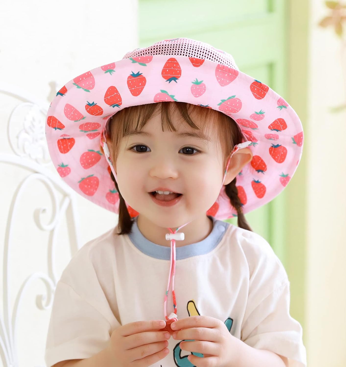 Home Prefer UPF50+ Wide Brim Sun Hat Boys Girls Sun Protection Hat Zoo Beach Swim Safari Bucket Hat