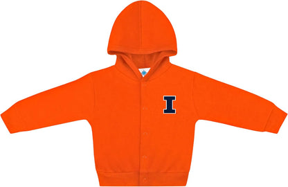 Creative Knitwear College Baby Snap Hooded Jacket - Team Logo, Multiple Colors, for Boys & Girls