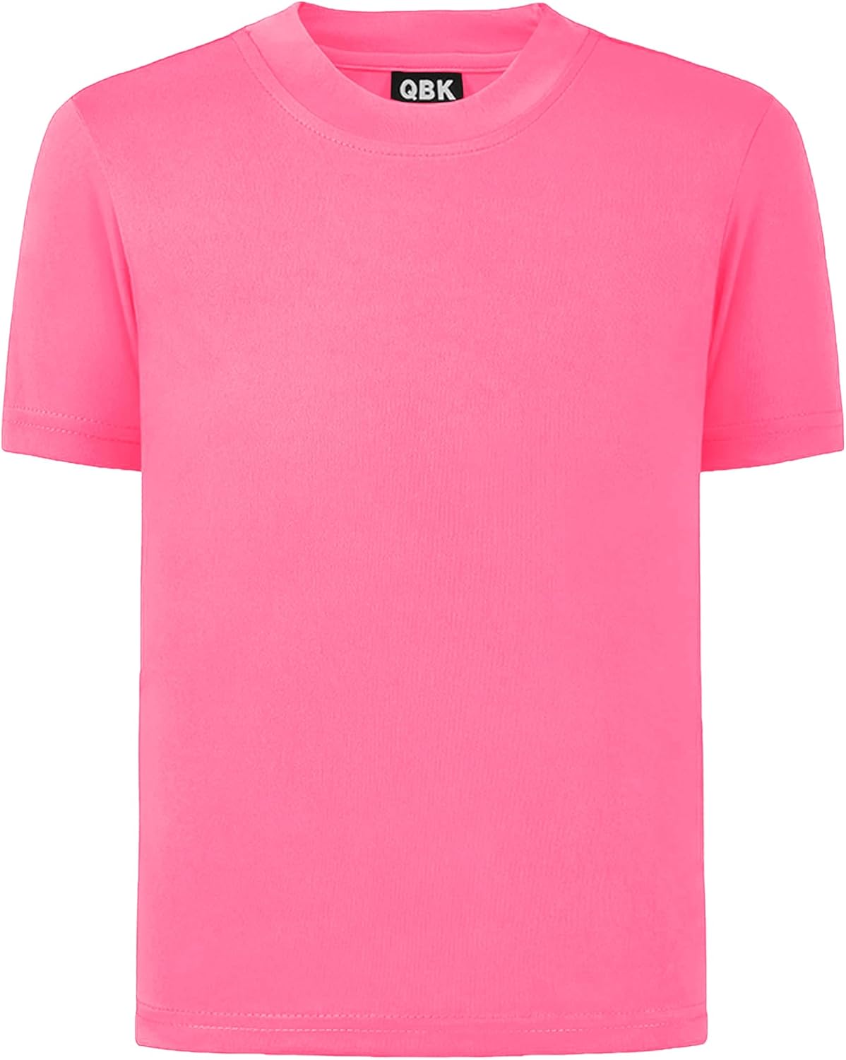 QBK 2T to Youth Neon Shirt Kids UPF 50+ Dry Fit Athletic Short Sleeve Rash Guard T Shirts for Boys