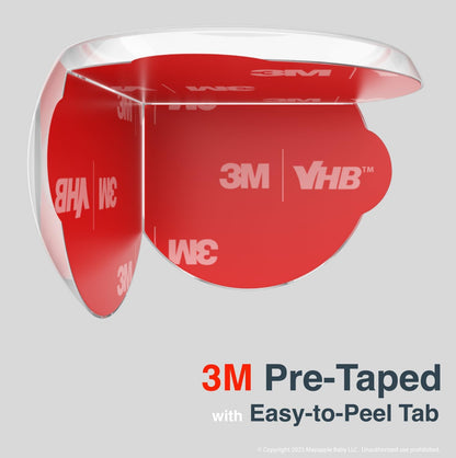 Roving Cove Clear Corner Protector, Pre-Taped 3M Adhesive, Easy-to-Peel Tab, No Odor, No Residue