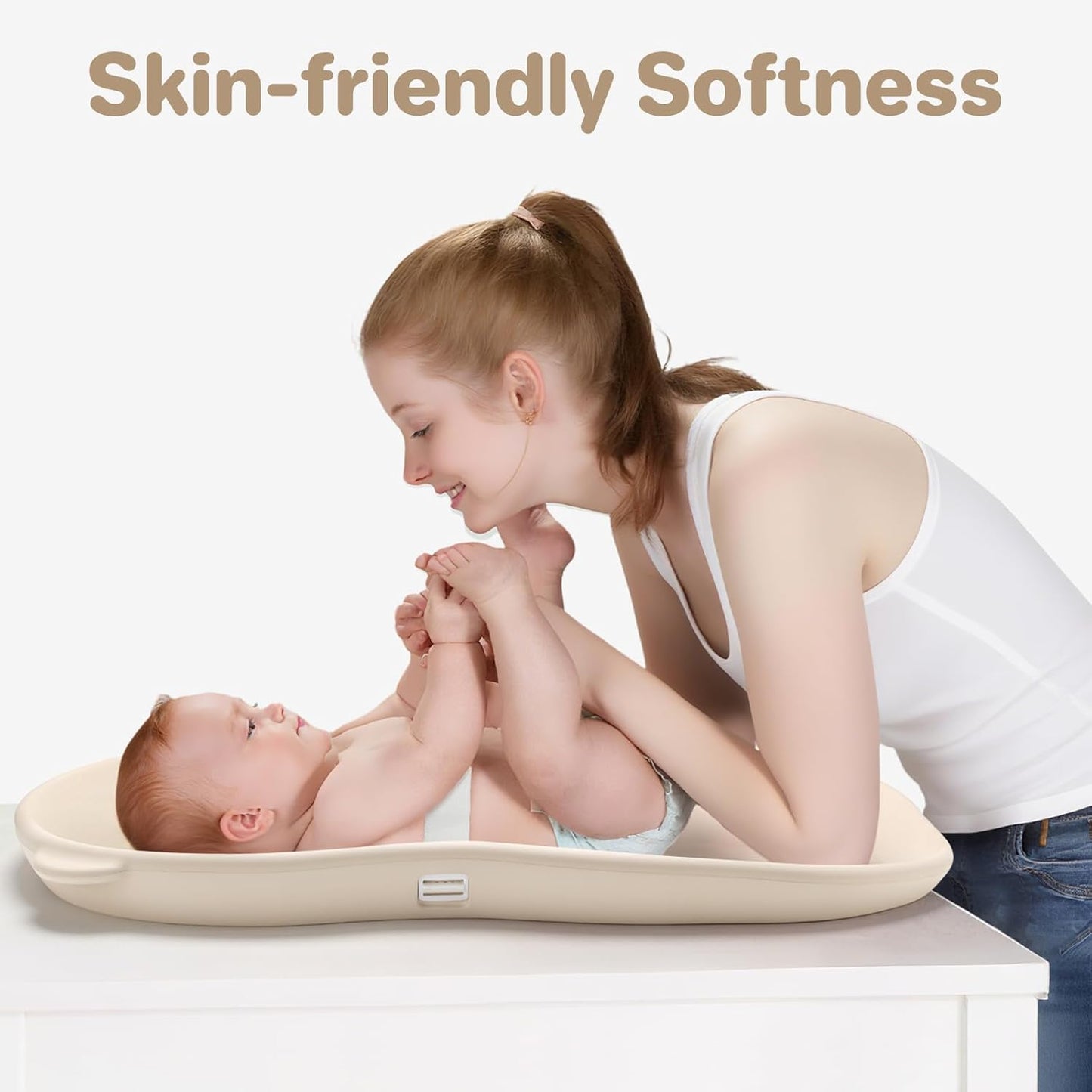 Baby Diaper Changing Pad Wipeable Teddy Bear EVA Foam Skin-Like Surface Fully Impermeable to Fluid