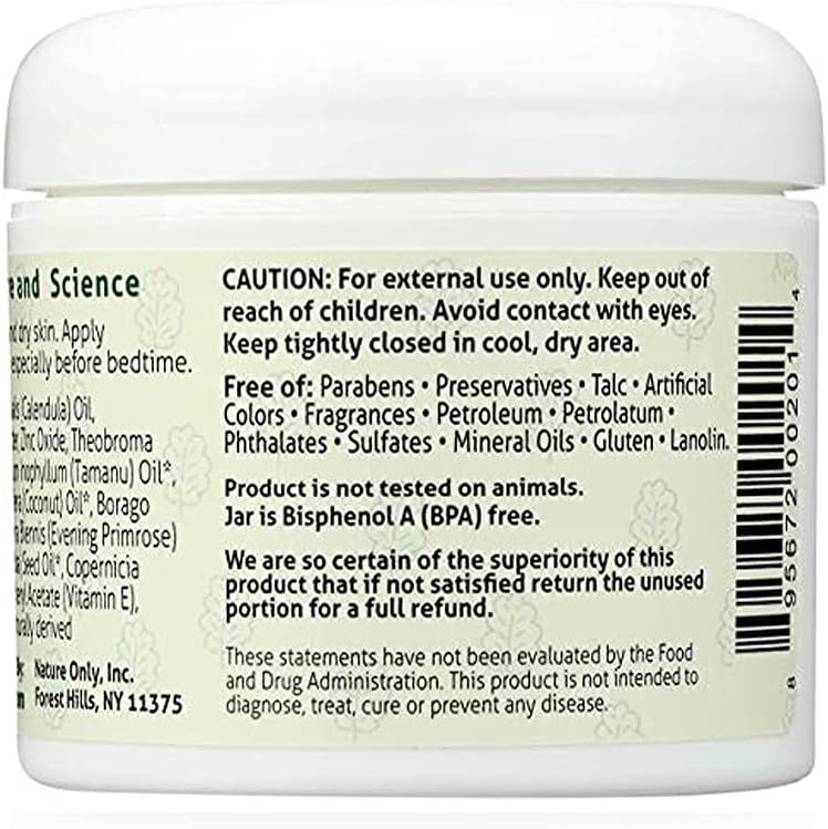 Nature Only Wholesome Diaper Cream. Calm, Nourish and Soothe Diaper Rash. Natural & Organic - 4 oz