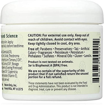 Nature Only Wholesome Diaper Cream. Calm, Nourish and Soothe Diaper Rash. Natural & Organic - 4 oz