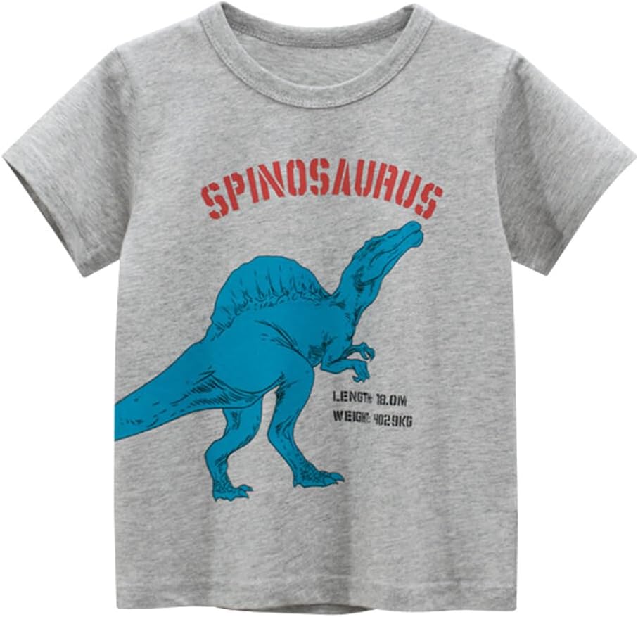 Boys' 4-Pack Excavator Short Sleeve Crewneck T-Shirts Top Tee Size 2-7 Years Toddler Boys' Value