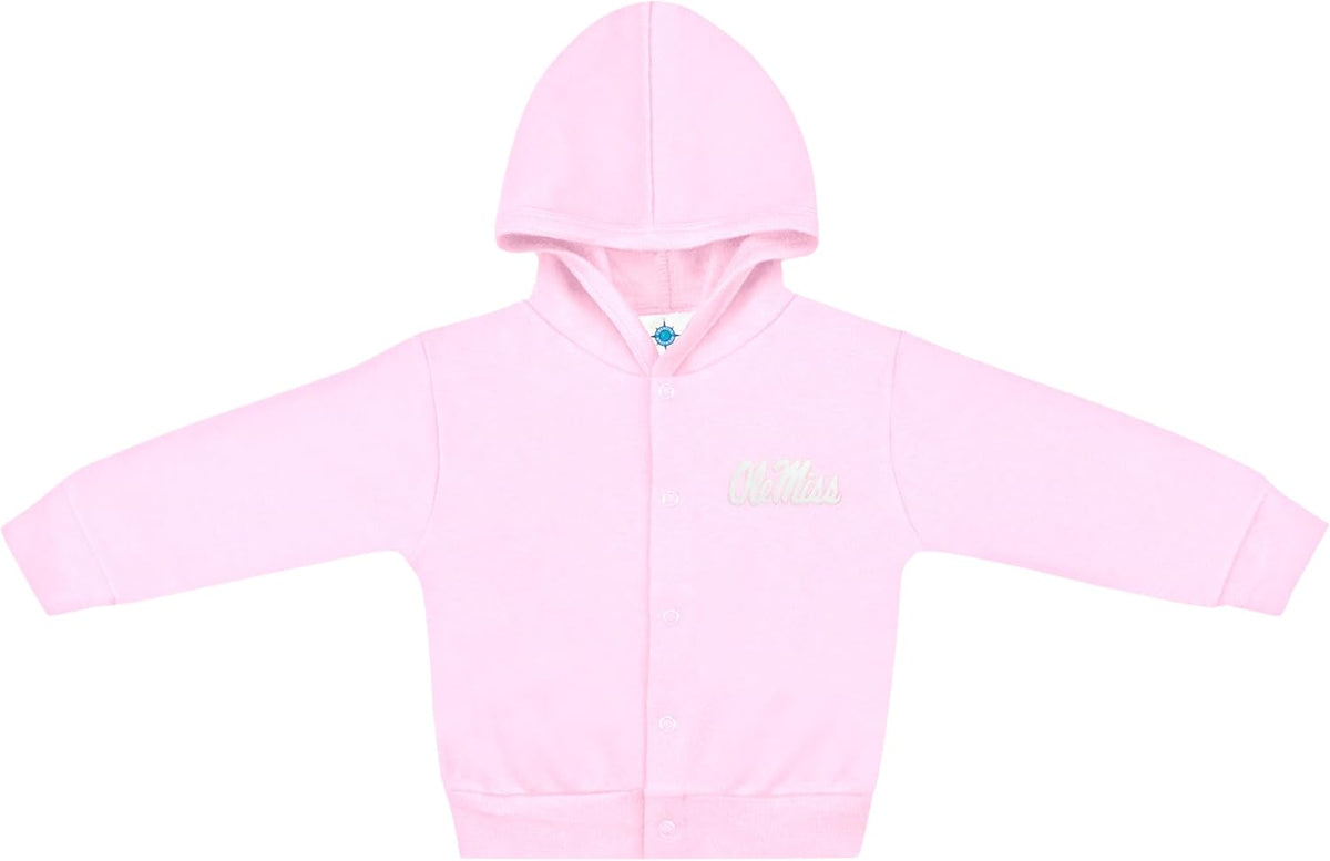 Creative Knitwear College Baby Snap Hooded Jacket - Team Logo, Multiple Colors, for Boys & Girls