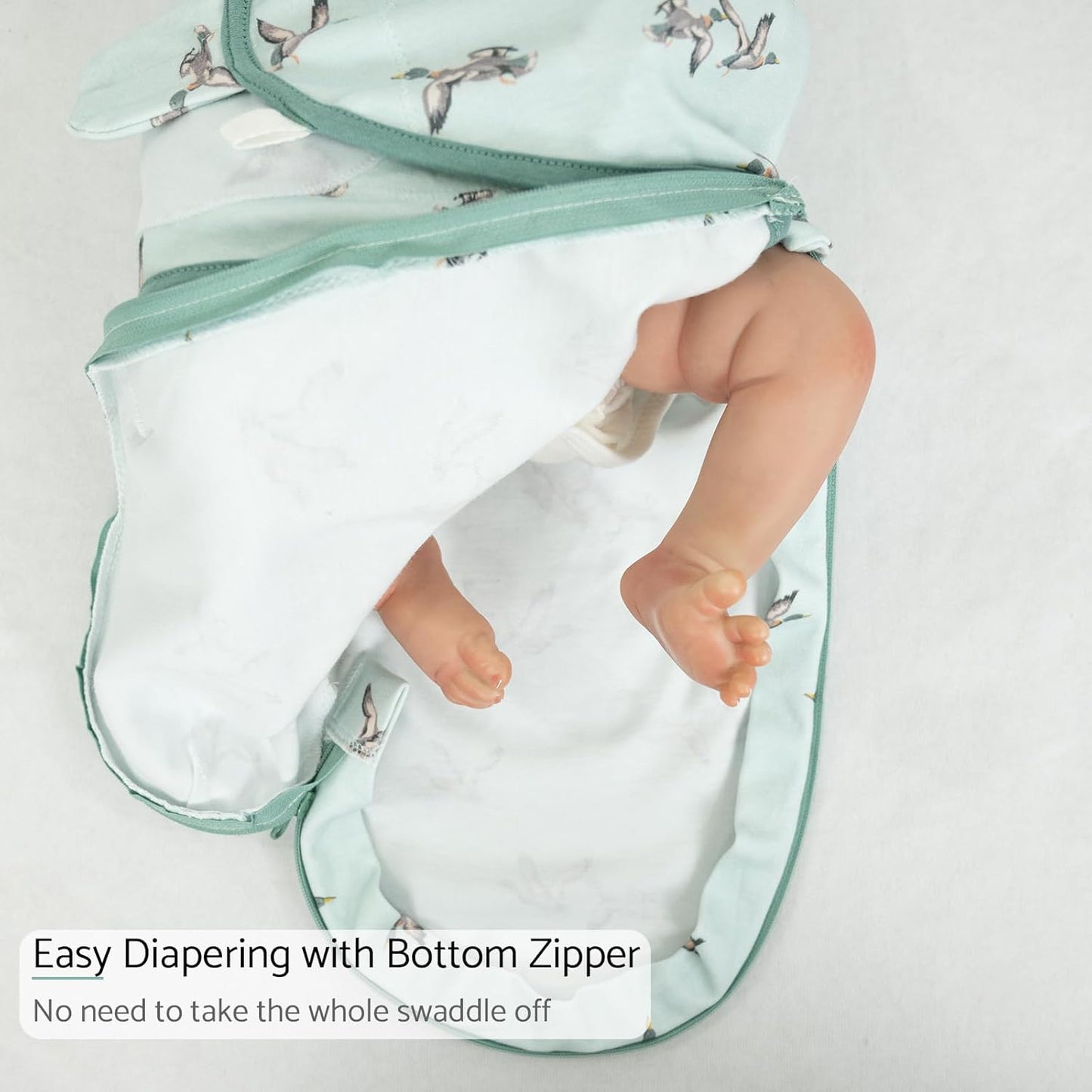 LollyBanks Baby Swaddles, 100% Organic Cotton Swaddle for Newborns Boys and Girls, 0-3 Months
