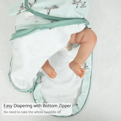 LollyBanks Baby Swaddles, 100% Organic Cotton Swaddle for Newborns Boys and Girls, 0-3 Months