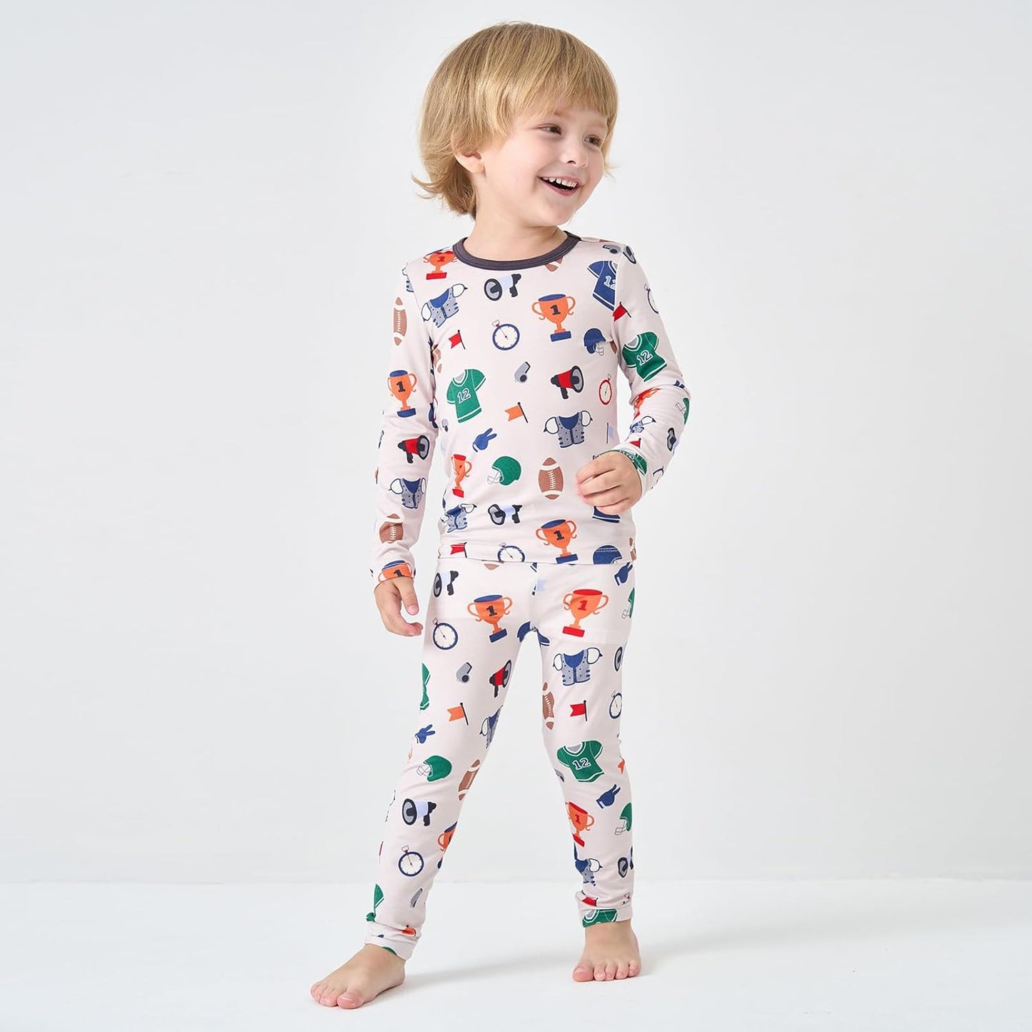 pureborn Baby Viscose From Bamboo Pajamas Set Pjs - Kids Toddler Girl Snug Fit Viscose Sleepwear